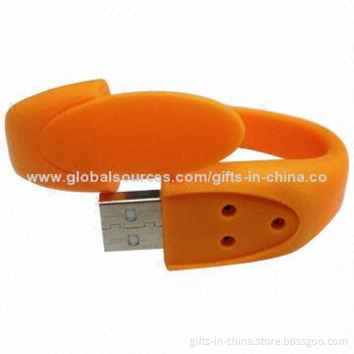 Bracelet USB Flash Stick with Up to 32GB Capacity, OEM and ODM Orders Welcomed, Free Samples